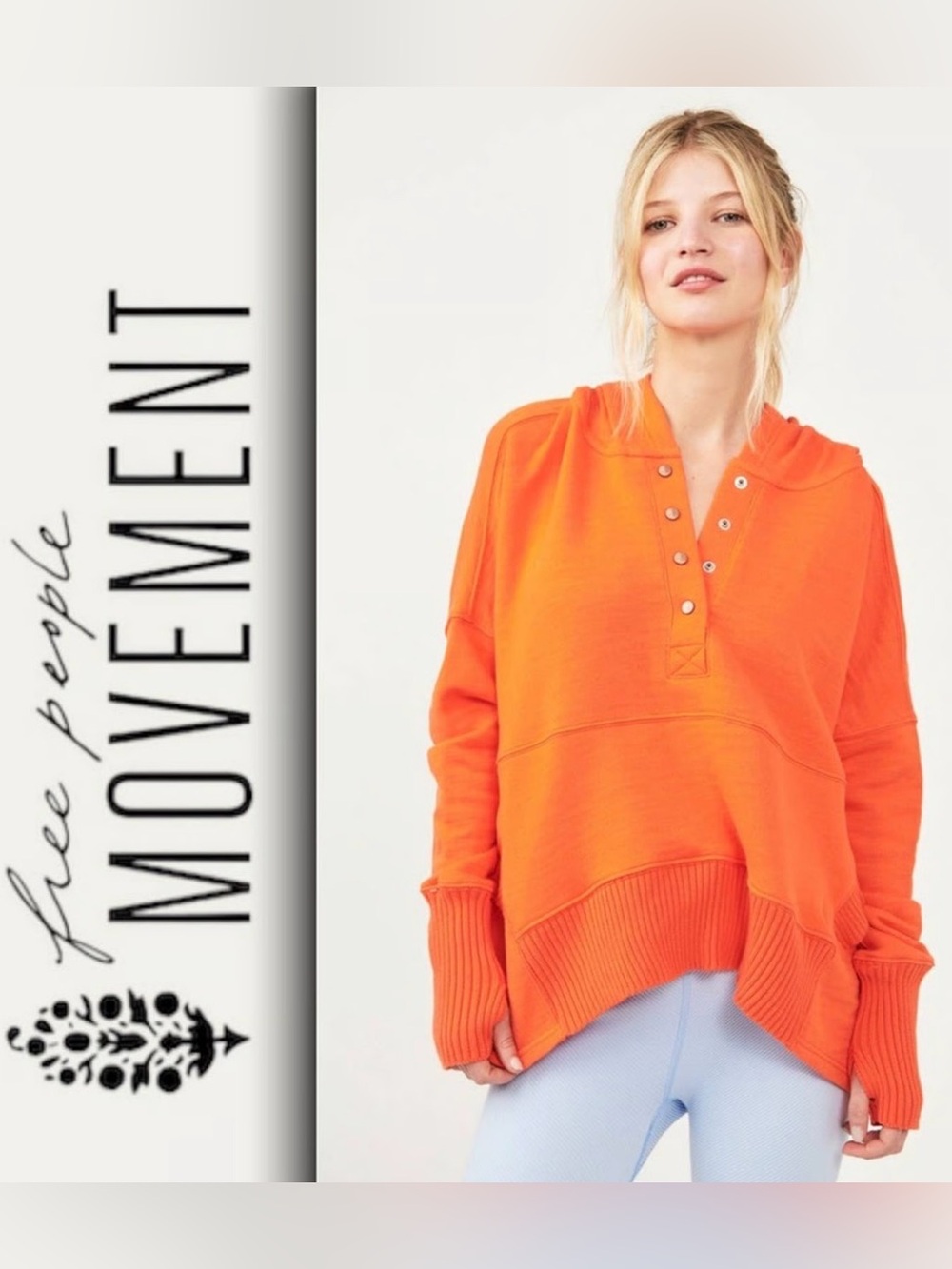 FP Movement by Free People “Honey Dove” Hoodie in Morning Burst - Oversized
